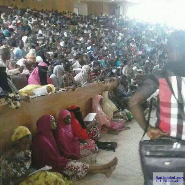 University students sit on the floor to receive lectures